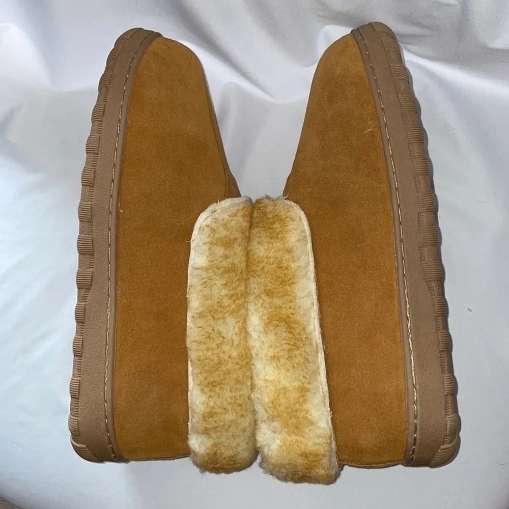 Guide Gear Suede Leather Australian Wool Men’s Roll Bootie Tan size 11